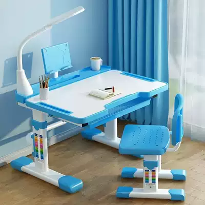 Children's storage desk anti-myopia learning set book table and chair foldable primary school student desk hand lift