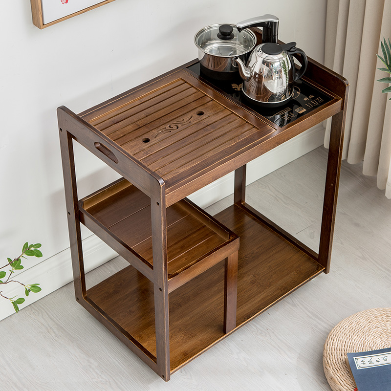 Automatic kettle shelf Bucket water dispenser Shelf Bucket pumping Bubble tea Small tea table Moving kettle rack