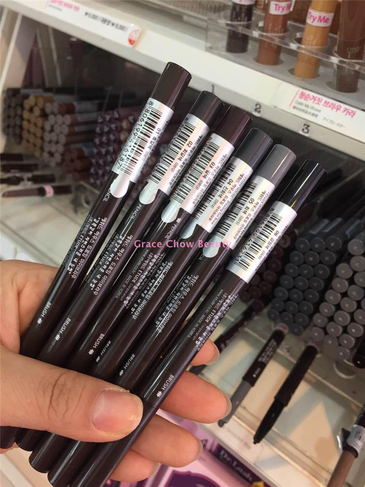 Zhou Zhoumei trang điểm Hàn Quốc Iitti House sketch master bút chì lông mày Bàn chải lông mày tự động quay 0,25g - Bút chì lông mày / Bột / Stick chì kẻ mày maybelline