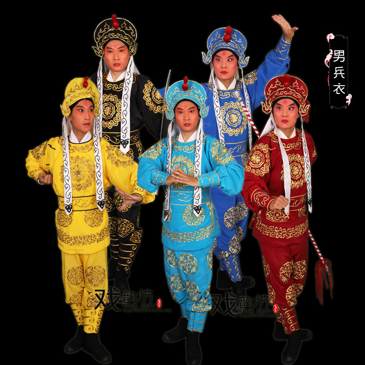 Opera costume stage performance Opera martial arts dragon suit men's uniforms, soldiers' clothes, generals and soldiers' clothing