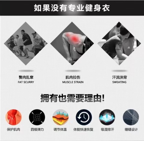 Quần áo thể dục nam phù hợp với bốn hoặc năm bộ quần nhanh khô chạy thể thao phù hợp với quần áo tập thể dục bóng rổ