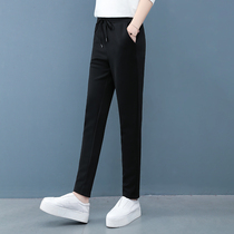 Leisure sports pants children Spring and Autumn thin model 2021 New Tide straight tube high waist thin age Foreign running trousers