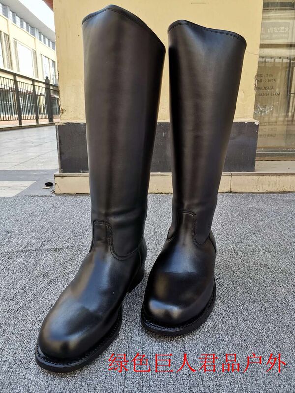 Authentic Old Riding Boots, Leather Sole Full Cowhide Riding Boots, Men's High Leather Boots