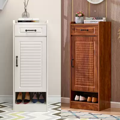 Shoe cabinet home door single door small shoe cabinet corner cabinet balcony storage simple economical small house type storage narrow small size