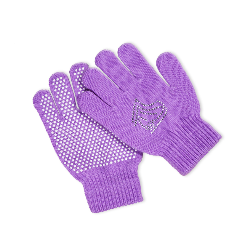 Skating gloves anti-slip hot drill children winter driving men and women adults thick figure skating waterproof