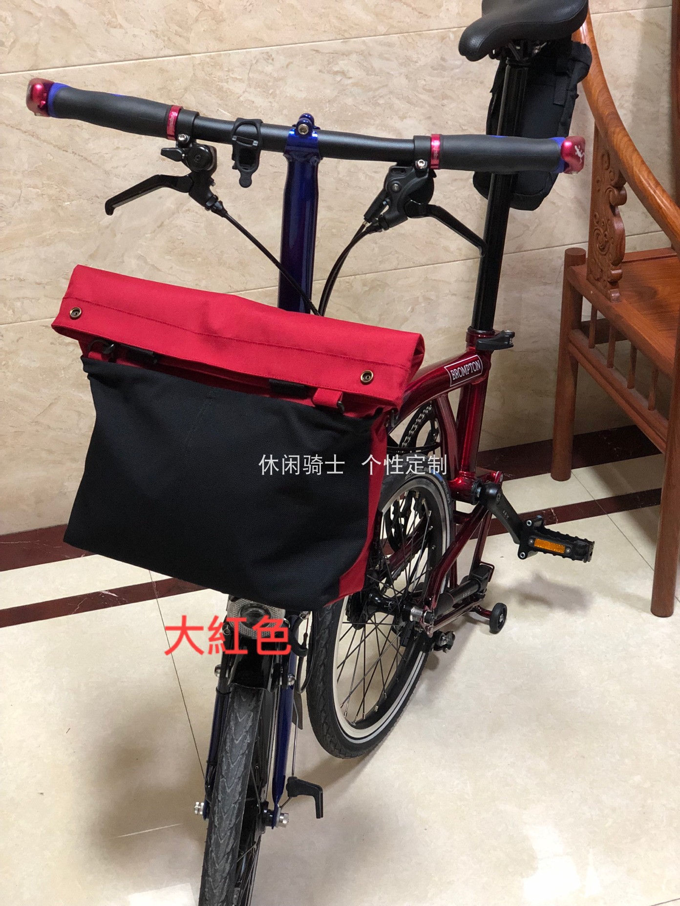 BROMPTON small cloth new matching handbag Daily backpack Roll mouth bag Bicycle riding equipment