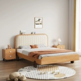 Детская кроватка из натурального дерева для мальчиков, 1м, 1.2м