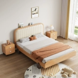 Детская кроватка из натурального дерева для мальчиков, 1м, 1.2м