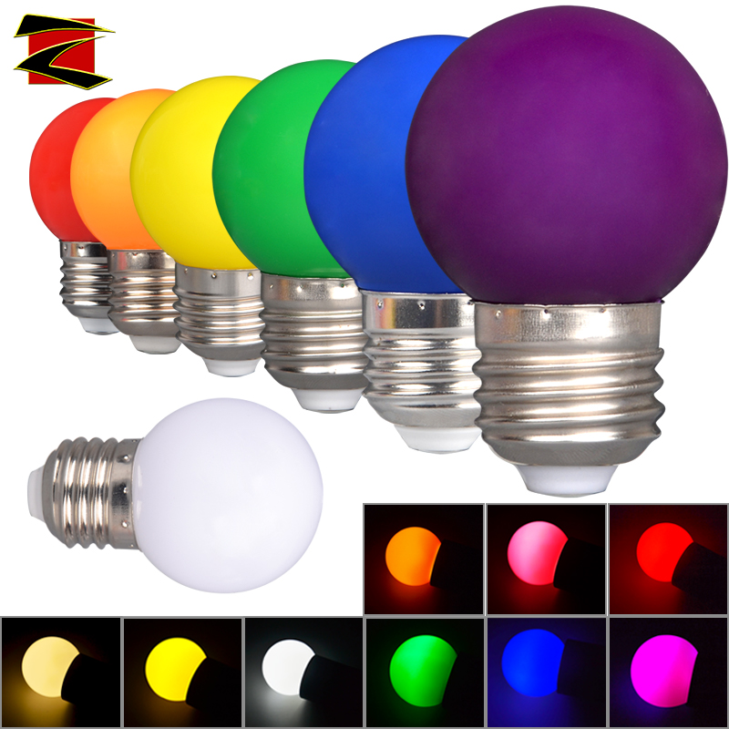 Mini Creative Color Light Bulb LED Light Screw Mouth Small Ball Bubble Home Seven Colorful Romantic Bedroom Single Table Lamp Decoration