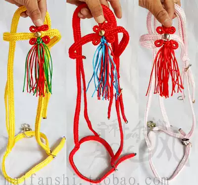 Hand-made color nylon horse cage set multi-color optional hand-woven adjustment range large and good quality