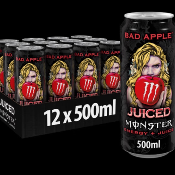 Dutch Original Imported European Version High-Energy Magic Claw Bad Apple Apple Juice Flavor 500ml*12 Cans