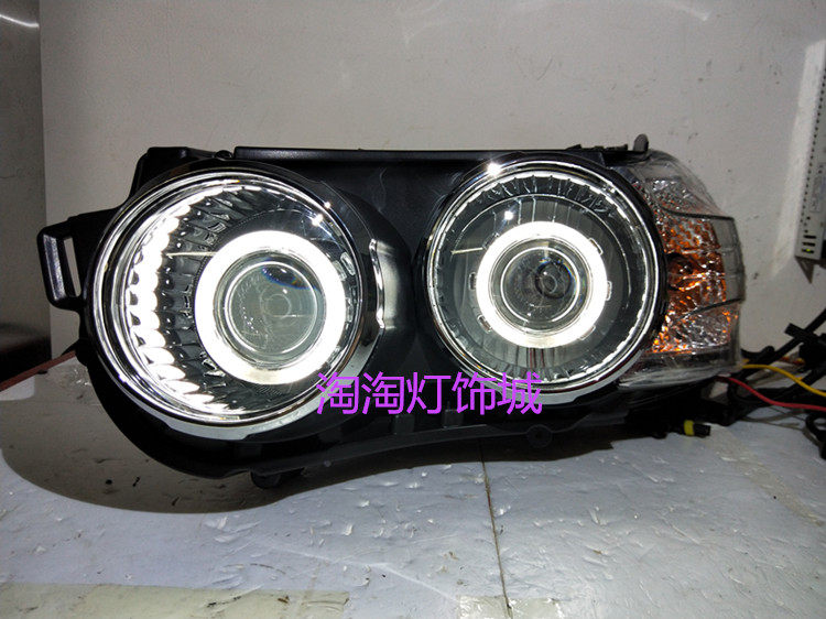 Suitable for 11-14 Chevrolet Aveo headlight assembly modified lens xenon lamp angel eye devil eye