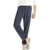 Ba khẩu súng cotton quần nam mùa thu và mùa đông kẻ sọc mới in quần pyjama mềm mại quần cotton nam quần nhà quần đùi nữ Quần tây