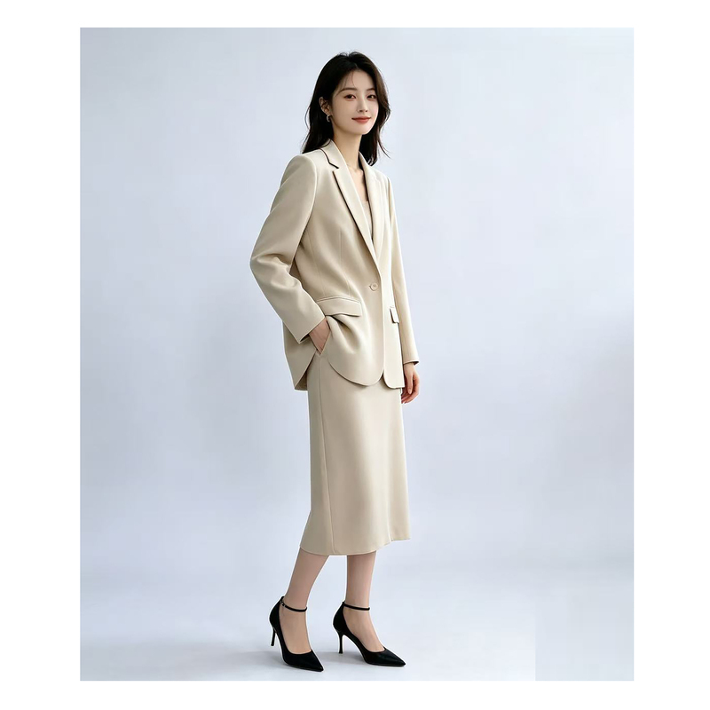 New Product: Old Money Style 30mm Heavy Crepe Silk Blazer for Women, Suitable for Work, Mature and Elegant, High-End, Minor Imperfections Not Visible New Product: Old Money Style 30mm Heavy Crepe Silk Blazer for Women, Suitable for Work, Mature and Elegant, High-End, Minor Imperfections Not Visible
