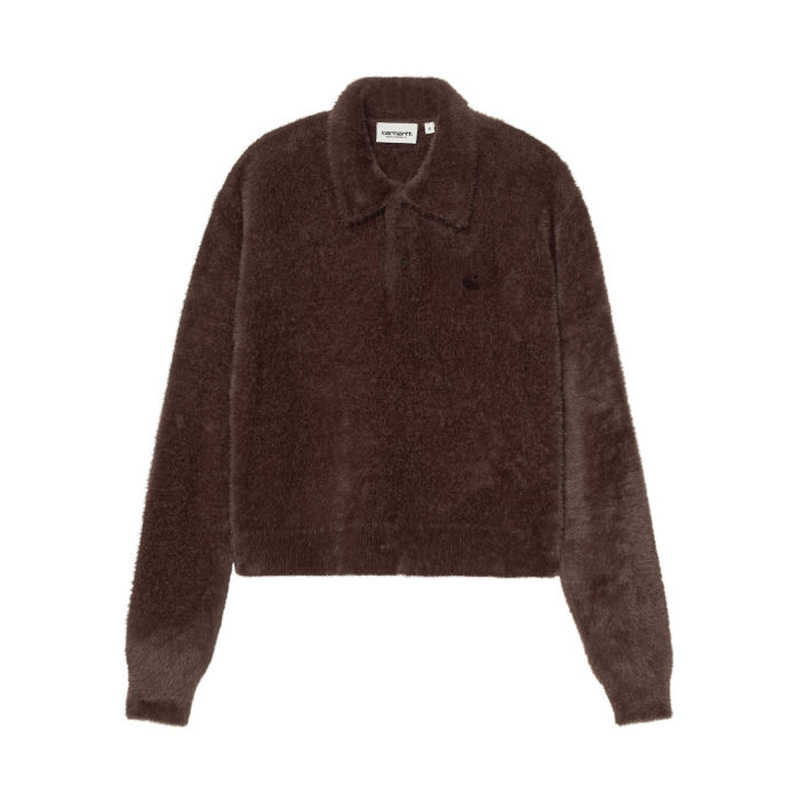 Carhartt Wip 26Aw Carhartt Knitwear Women's Lapel Plush Long-Sleeved Casual Top 037038R Carhartt Wip 26Aw Carhartt Knitwear Women's Lapel Plush Long-Sleeved Casual Top 037038R