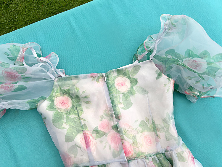 Forest Fairy Clothes Unique Dresses For Women French Style Organza Dress  Puff Sl | eBay