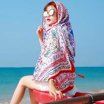 Summer ethnic wind tourist scarves vacation sunscreen cotton linen scarf autumn and winter big girl seaside beach towel 1