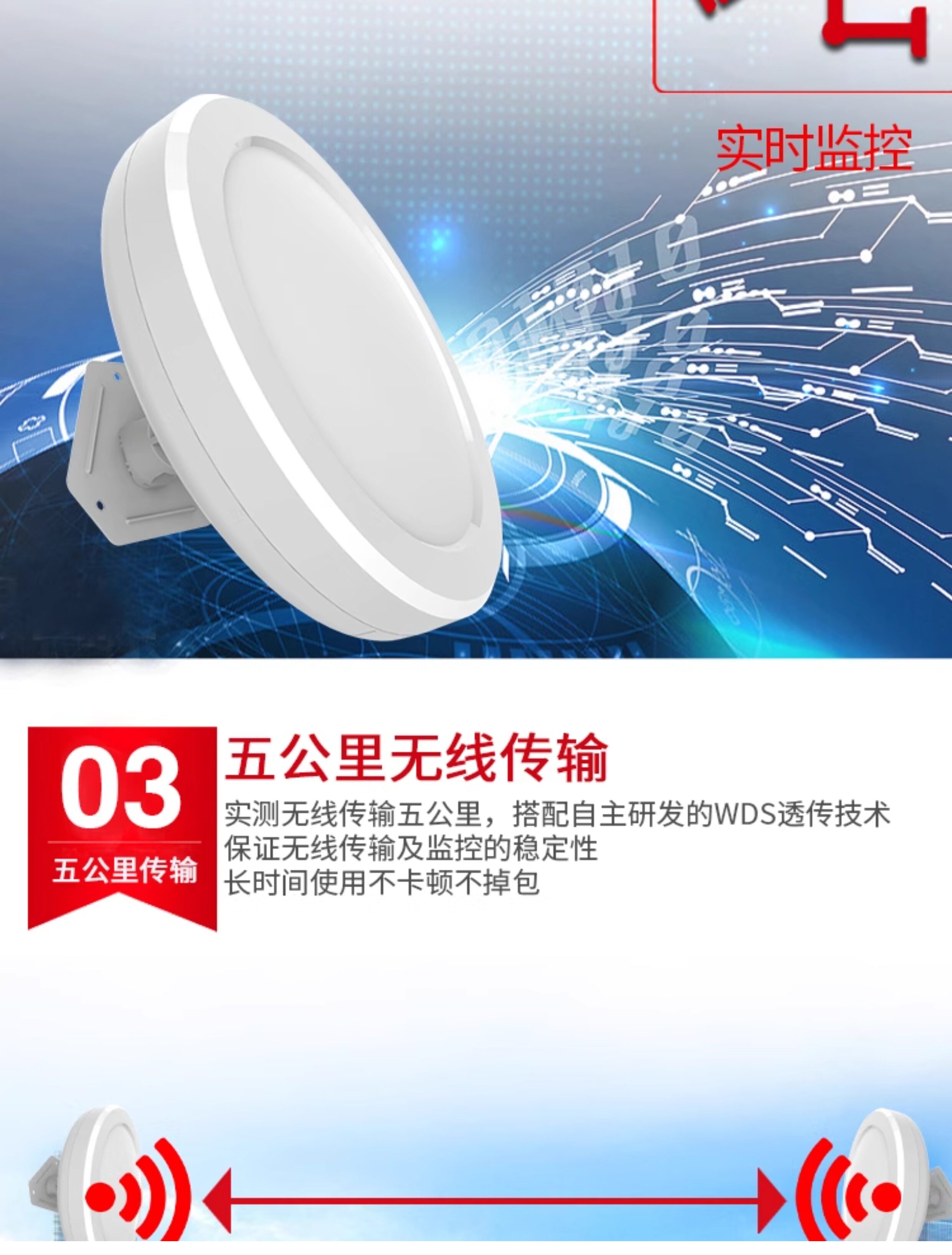 Сетевой мост 硬功夫对点对组网专用wifi套装电梯无线网桥 室外监控5km无线传输