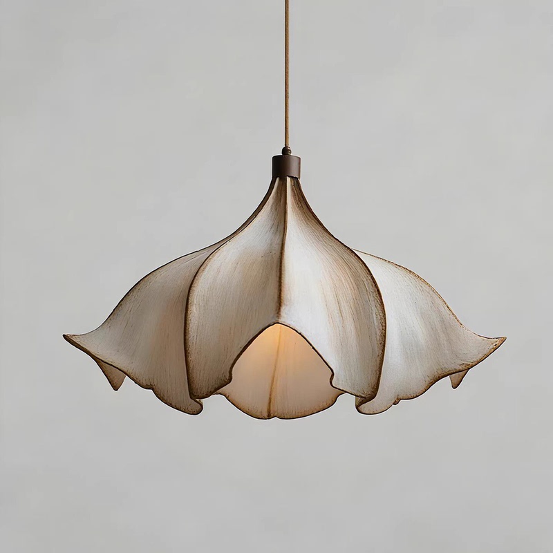 Creative Design 2026 New Japanese Wabi-Sabi Style Bar Counter Lighting Flower Art Tea Room Restaurant Lamp Zhongshan Lighting Fixtures