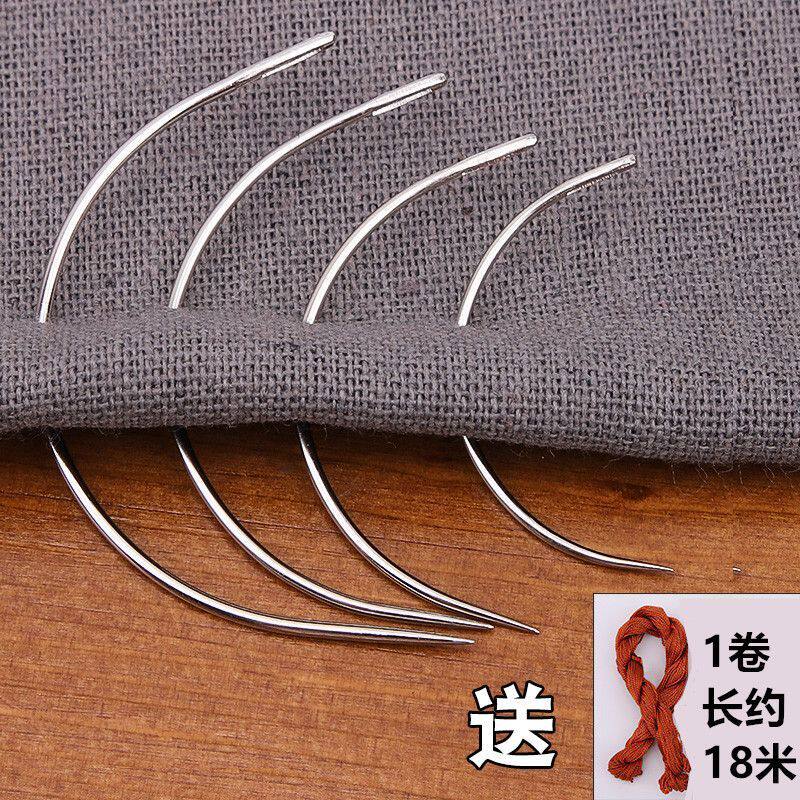 湾曲針、人形の手縫い用湾曲針、革製ソファクッションの修理用湾曲針、靴修理用コーナー針、スチール製縫製針