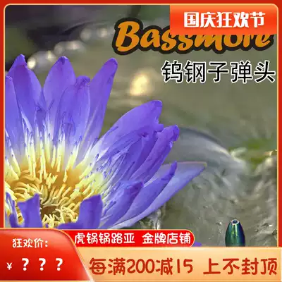 BASSMORE Tungsten Steel Bullet Tungsten Steel Crumbling Luya Dezhou Fishing Group High Specific Gravity Colorful Color Non-Copper Pendant