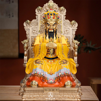 Dragon Five God Statue, Guangji Dragon King, God of Wealth Statue, Painted Five God Statue, Wutai Mountain Resin God of Wealth Statue, Realistic Figurine