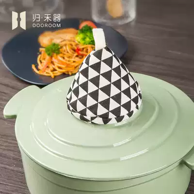gui he the fabric anti-hot pot cap kitchen triangular pot catch guo ba shou clip may be suspended random one-to-one (two)