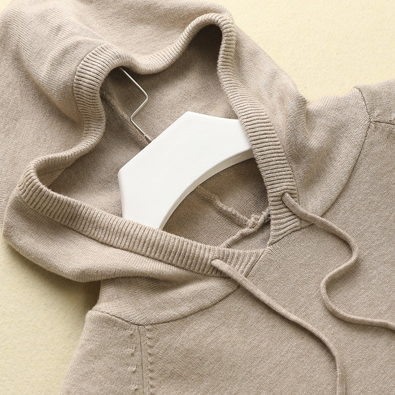 French-Style Hooded Sweatshirt for Women, Loose Knit Base Layer with Hood, 2026 Autumn and Winter New Model, Outerwear Sweater French-Style Hooded Sweatshirt for Women, Loose Knit Base Layer with Hood, 2026 Autumn and Winter New Model, Outerwear Sweater