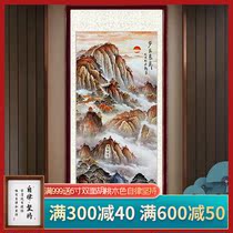 Lingzhi Xuan decorative painting corridor vertical painting Taishan Sunrise aisle wall decoration aisle decoration wall painting