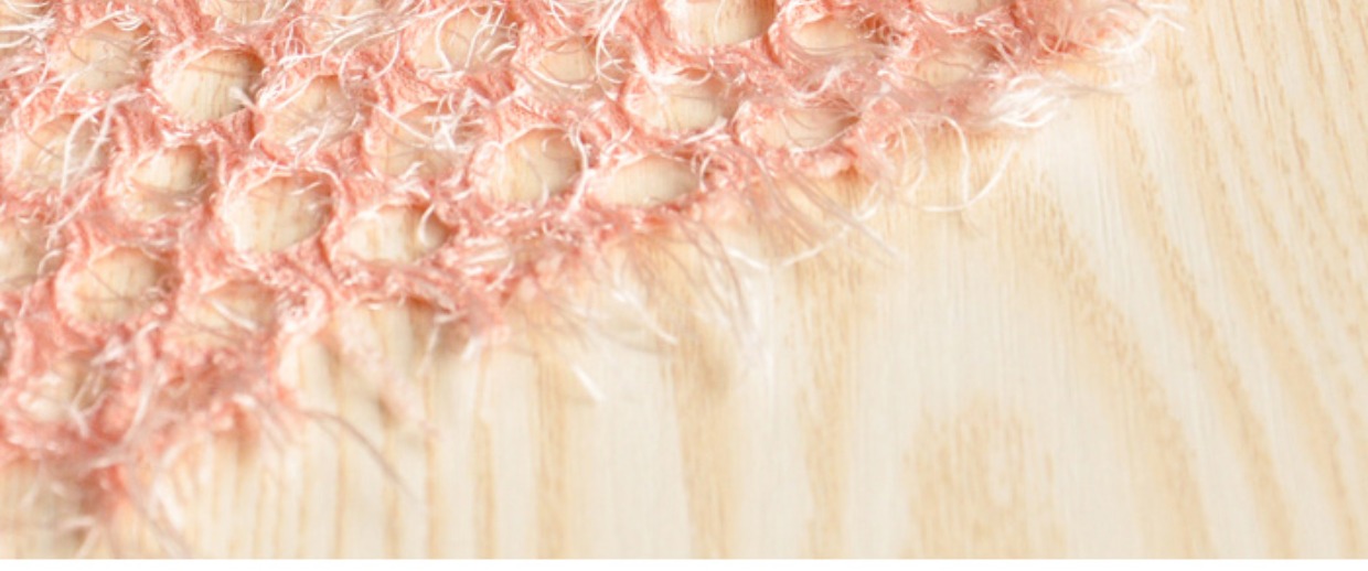 Cam hồng openwork vải tự làm quần áo làm bằng tay váy khăn choàng vải 6,9 nhân dân tệ và một nửa mét vải cotton thun