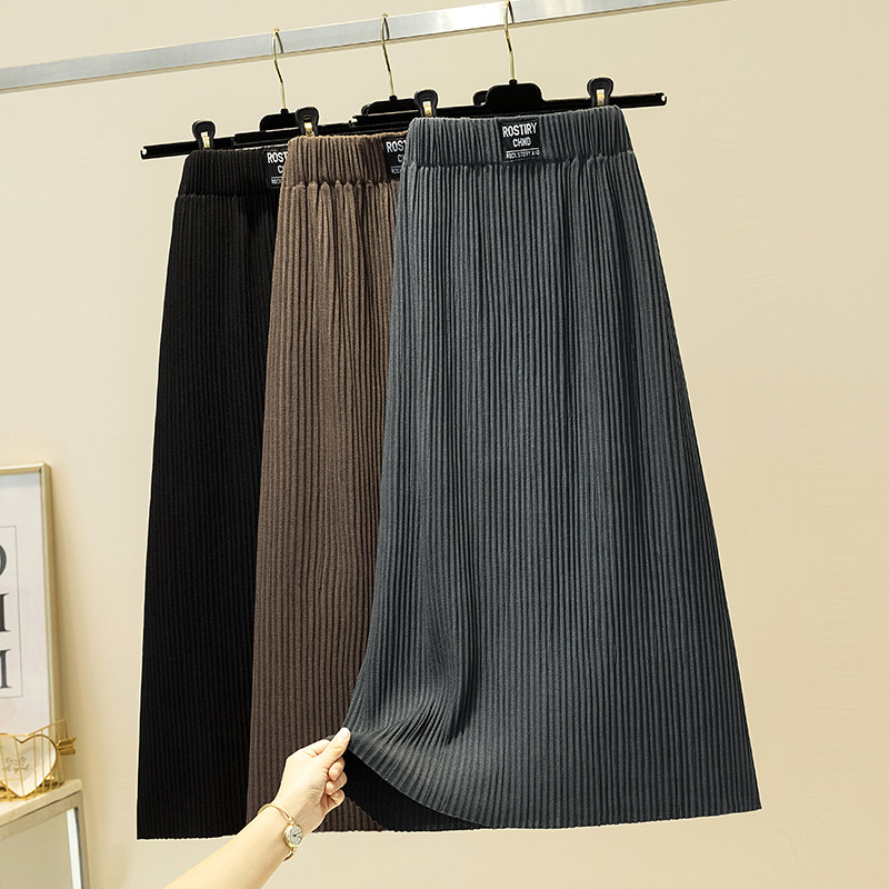 Open fork Sensation Half Body Dress Autumn Winter Women New Pint 100 Hitch High Waist Display Slim Fit in a long version Temperament One Step Skirt