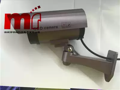 Simulation camera waterproof fake camera with light flashing high simulation camera fake monitoring 11 purple send warning sticker