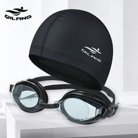 Водонепроницаемая черная плавательная шапочка из ПВХ