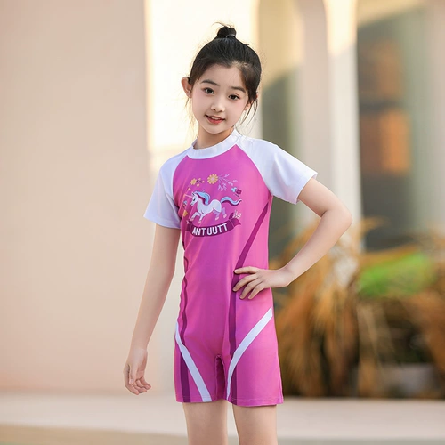 Детский модный мультяшный купальник для принцессы для школьников для парков развлечений, подходит для подростков