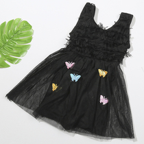 Children swimsuit polyester sub-Girls cute little princess skirt 3-7 years old western style girl zhong xiao tong swimwear
