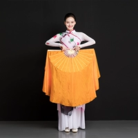 Настоящий шелк чистый оранжевый 36 Плавающая 50см правая рука