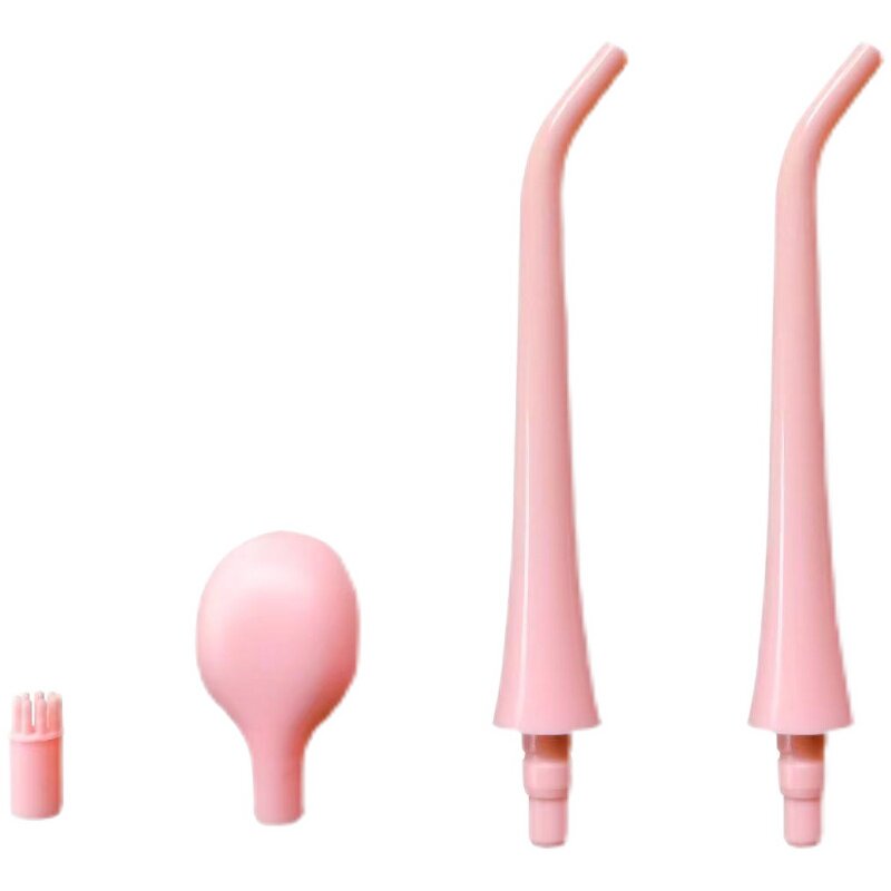 The tooth cleaner replaces the nozzle brushed head