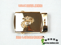 (Commercial version) USMC Marine team EAG Global Hawk gold belt buckle with canvas belt brand new