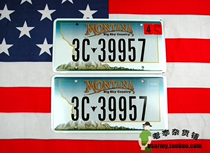 (US version) Montana Montana Bar Club room decoration color printing aluminum listed pair