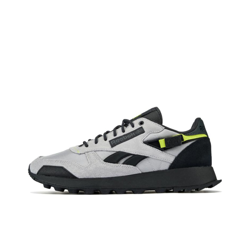 Reebok Classic Leather Sports Retro Low-Top Running Shoes, Same Style for Men and Women, Gray and Black