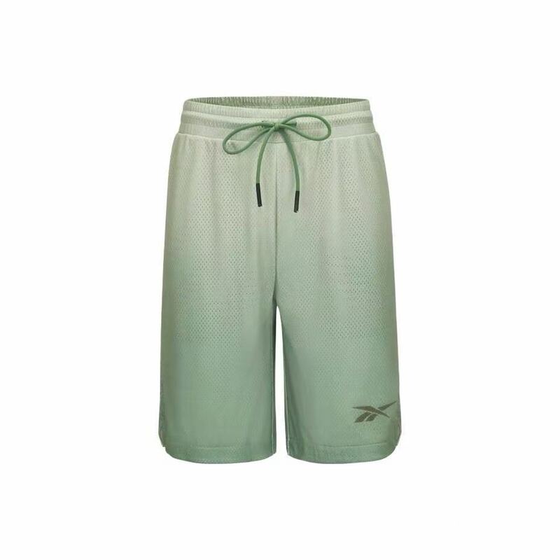 Reebok Knit Short U Series Gradient Mesh Loose Mid-Waist Casual Shorts, Same Style for Men and Women