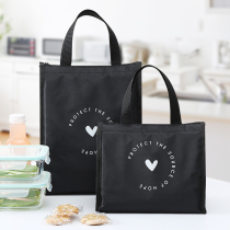 Long style lunchbox woman cute aluminum foil thickened student lunch with lunch with dinner in hand bag Canvas Lunch Box Insulated Bag