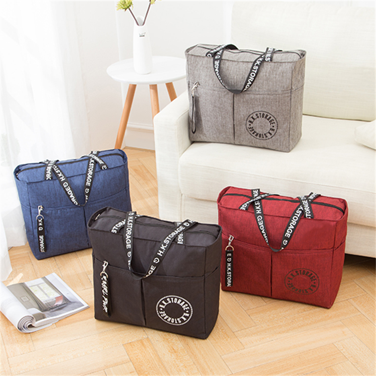 Travel Large Capacity Waterproof Cashier Bags Can Be Folded For Business Trip Luggage Single Shoulder Bag Hand Fitness Clothing Finishing Pack Bag