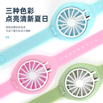 Summer mini watch small fan USB charging three windshield silent students Children Outdoor small portable