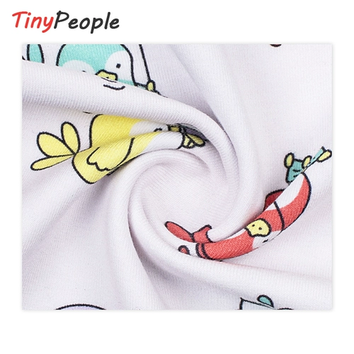 Tinypable Happy Bird Baby Pure Cotton Long -Sleeved Past Clothing Bab