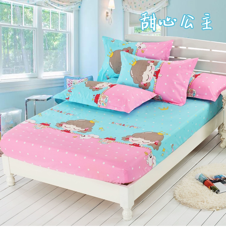 Giường trẻ em 笠 mảnh duy nhất 1.8 m giường cotton 1.5 m trải giường 1.2 phim hoạt hình Simmons cotton bảo vệ bìa tùy chỉnh