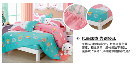 Bông cotton trẻ em phim hoạt hình giường công chúa 1,2 mét phong cách 1.5m1.8 gia đình ba mảnh của bốn doanh nghiệp giường bedspread - Bộ đồ giường bốn mảnh mẫu chăn ga gối đệm cưới