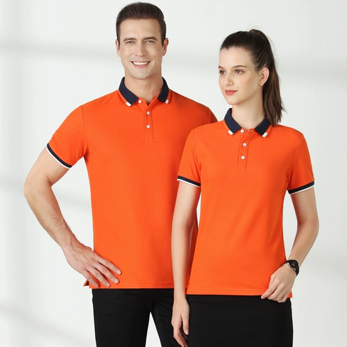 Летняя красная футболка polo для работы, делается под заказ, с печатью вашего логотипа, короткий рукав