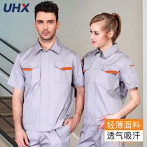 Summer thin short sleeve work suit men workshop building site men wear wear wear wear wear wear wear and breathable insurance