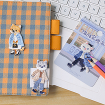 Cat Dressing Manual Cute Cat Embroidery Cloth Sticker Animal Patch Sticker DIY Pocket Sticker Bag Decorative Sticker